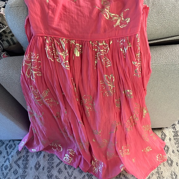 Free People Baja Babe midi dress in hot pink combo - Picture 7 of 13